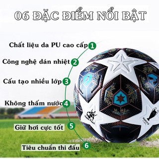 Quả bóng đá C1, Ngoại hạng, WC các mùa Size 5, bóng đá đúc mẫu mới nhất + Tặng kim bơm, túi lưới ,Bảo Hành 6 Tháng SIE