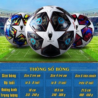 Quả bóng đá C1 Size 5, banh bóng đá mùa 23/24 mẫu mới nhất, Tặng kim bơm+Túi Lưới BH 12T