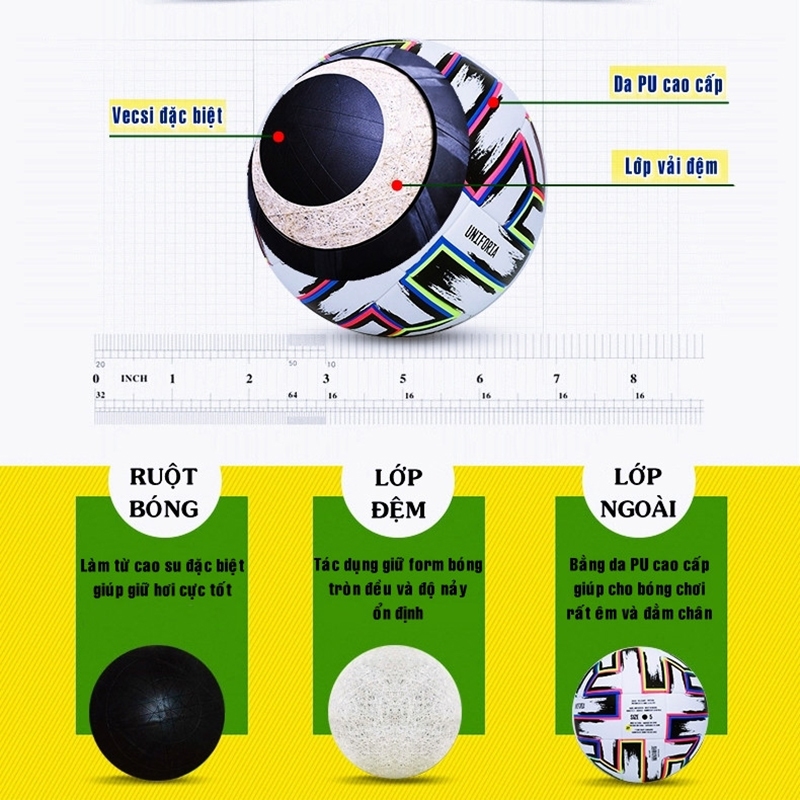 Quả Bóng Đá Size Số 3 4 5 Chính Hãng King Ball Trái Banh Trẻ Em Champions C1 Ngoại Hạng Euro Giá Rẻ