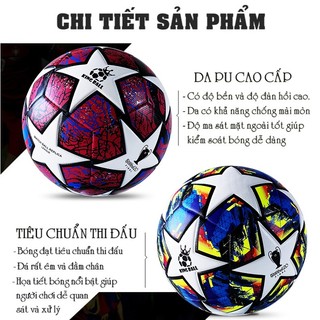 Quả bóng đá C1 Size 5, banh bóng đá mùa 23/24 mẫu mới nhất, Tặng kim bơm+Túi Lưới BH 12T