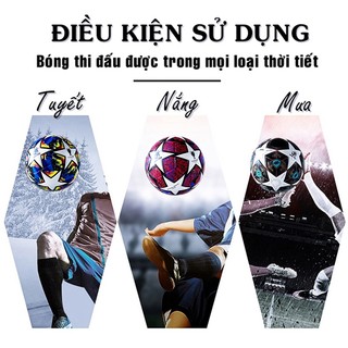 Quả bóng đá C1, Ngoại hạng, WC các mùa Size 5 + Tặng kim bơm, túi lưới BH 6T