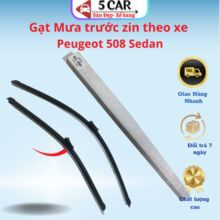 Gạt mưa xe Peugeot 508 sedan 2011-2017,2019-2024 gạt mềm không xương chuẩn khít xe ( Giá 1 đôi )-Mẫu gạt lẫy