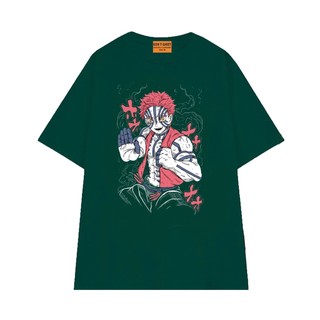 Áo Thun Demon Slayer Thương Huyền Tam Akaza Thủ Thế Chiến Đấu Chất Vải Cotton 75 Thoáng Mát NGỐ TEE