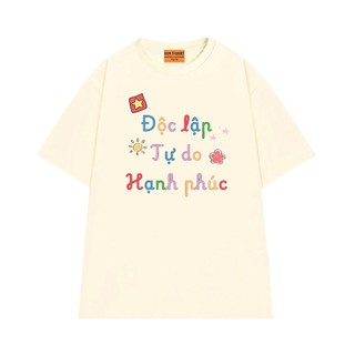 Áo Thun Việt Nam Độc Lập Tự Do Hạnh Phút Chất Vải Cotton 75 Mềm Mịn NGỐ TEE
