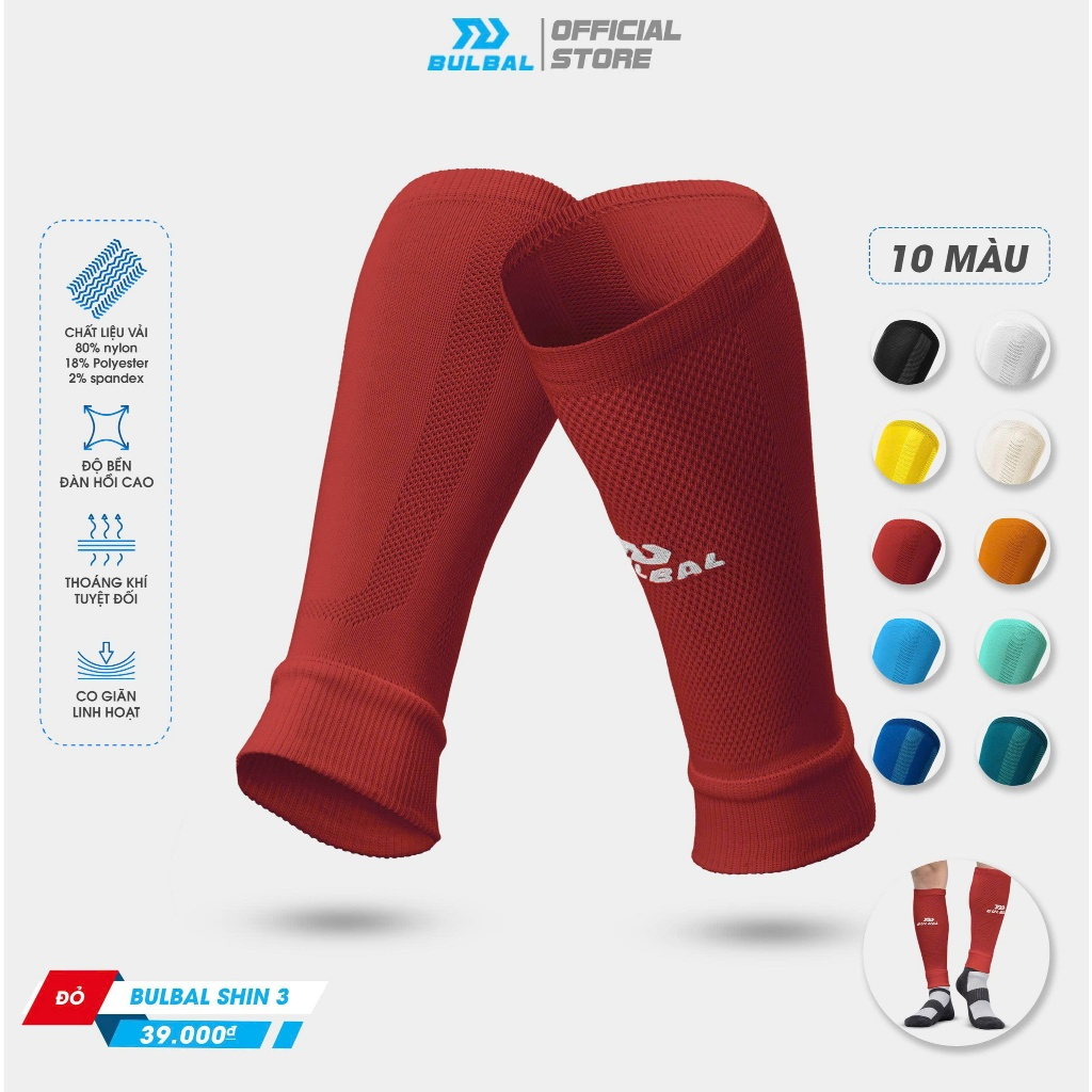 [Peinn] Tất Vớ Ống Bóng Đá Bulbal Shin 3 (1 Đôi) Bảo Vệ Bắp Chân Ống Đồng Thể Thao Đương Đại