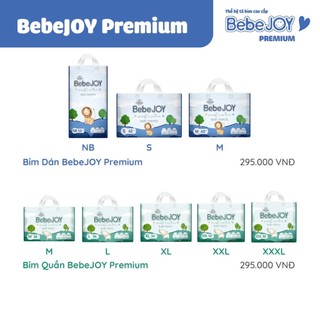 [Combo 2 gói/4 gói] Tã Bỉm Bebejoy Premium Siêu Mỏng Thấm Hút Vượt Trội Chống Hăm Cho Bé Da Nhạy Cảm