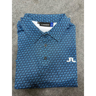Áo golf polo xanh than phối hoạ tiết sọc co dãn thấm hút tốt