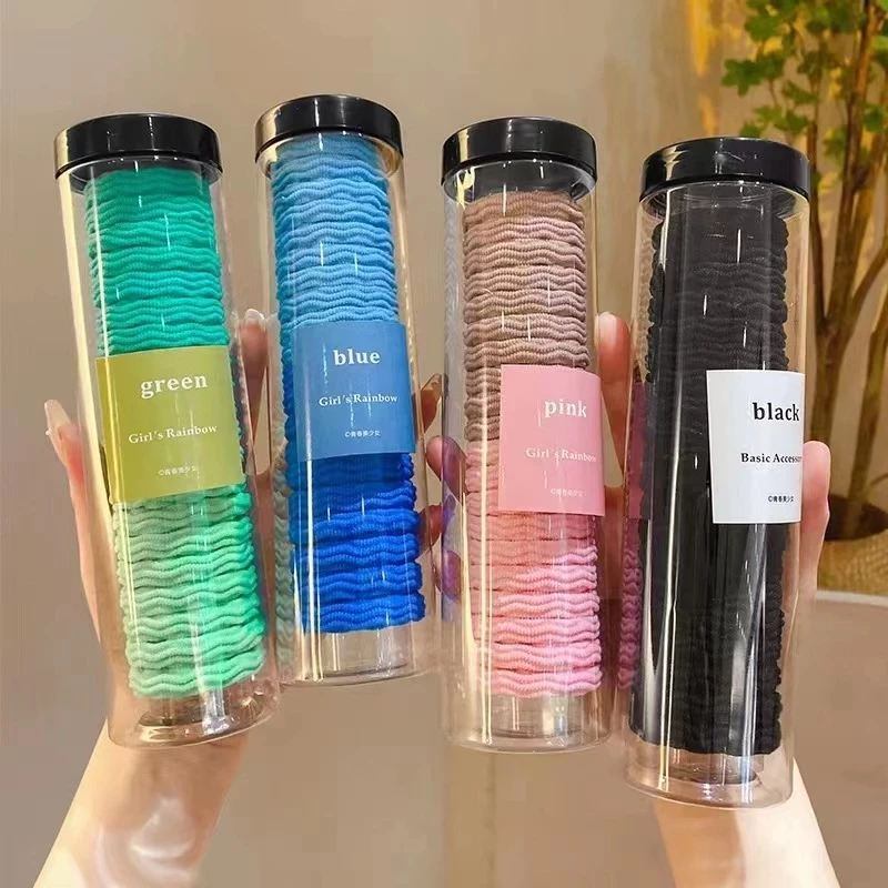 Ống 20 Dây Chun Buộc Tóc Bản To Không Đường May Không Gãy Không Đau Tóc Phụ Kiện Tóc Nữ và Bé Gái