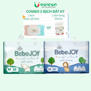 [Combo 2 gói/4 gói] Tã Bỉm Bebejoy Premium Siêu Mỏng Thấm Hút Vượt Trội Chống Hăm Cho Bé Da Nhạy Cảm