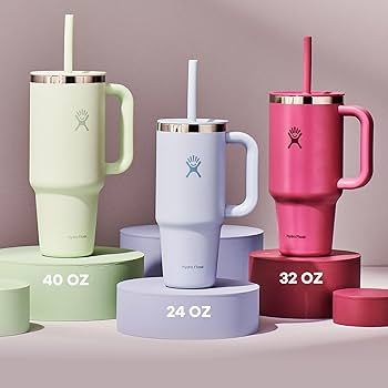 Ly giữ nhiệt Hydro Flask 710ml Around Travel Tumbler 24 oz chính hãng, kèm ống hút, an toàn sức khỏe