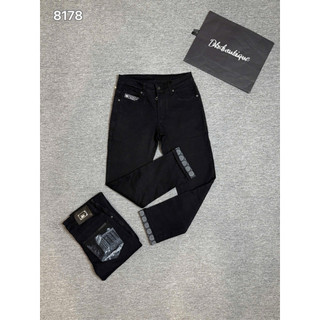 Quần Jean Nam 2 màu Ống Đứng Slim Fit Co Giãn Thời Trang Cá Tính | Quần Jean Nam Đẹp Phong Cách Trẻ Trung