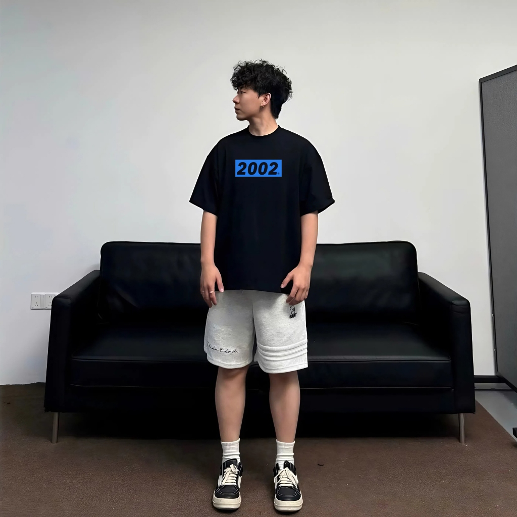 Áo thun Birth Year in năm sinh theo yêu cầu 2003-2017 100% cotton 40-100kg form suông Unisex Basetee