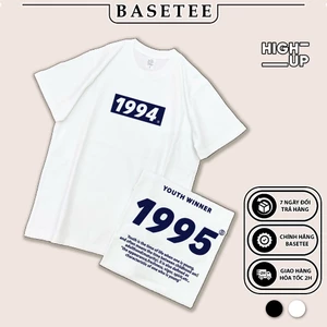 Áo thun Birth Year in năm sinh theo yêu cầu 1989-2003 100% cotton 40-100kg form suông Unisex Basetee