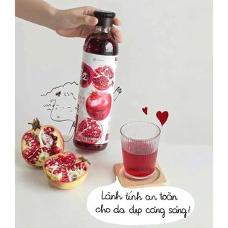 Giấm Uống Lựu & Mâm Xôi Hongcho Hàn Quốc, Nước Uống Lên Men Tự Nhiên Hỗ Trợ Đẹp Da, Vóc Dáng Cân Đối