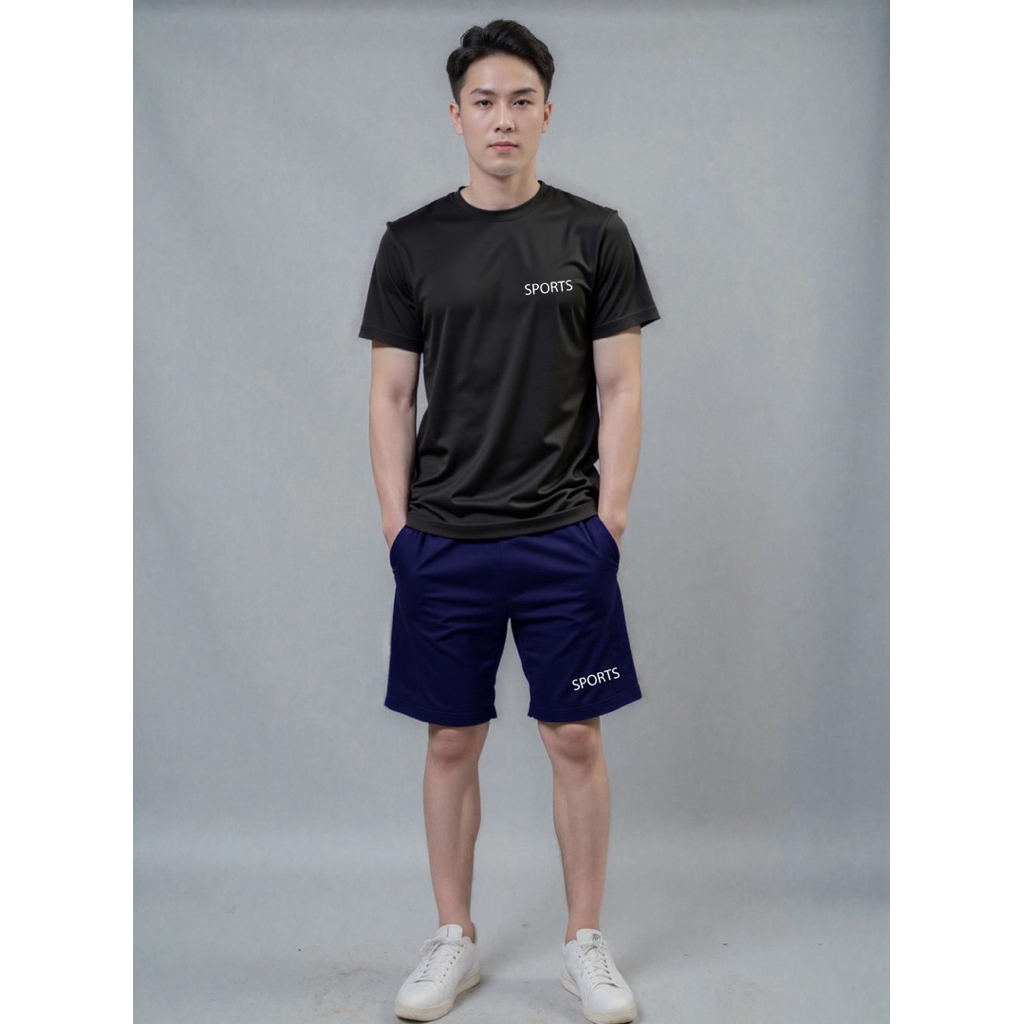Bộ Quần Áo Đùi Nam Mặc Nhà Quần Short thun Nam Phản Quang Vải Thun Cao Cấp Mềm Mịn Không Nhăn Không Xù Shopthethaokute