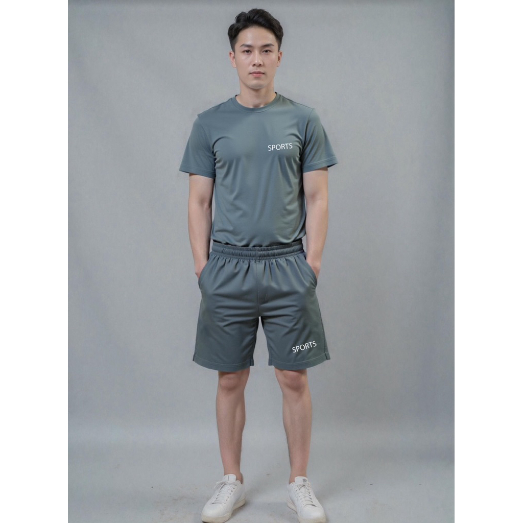Bộ Quần Áo Đùi Nam Mặc Nhà Quần Short thun Nam Phản Quang Vải Thun Cao Cấp Mềm Mịn Không Nhăn Không Xù Shopthethaokute