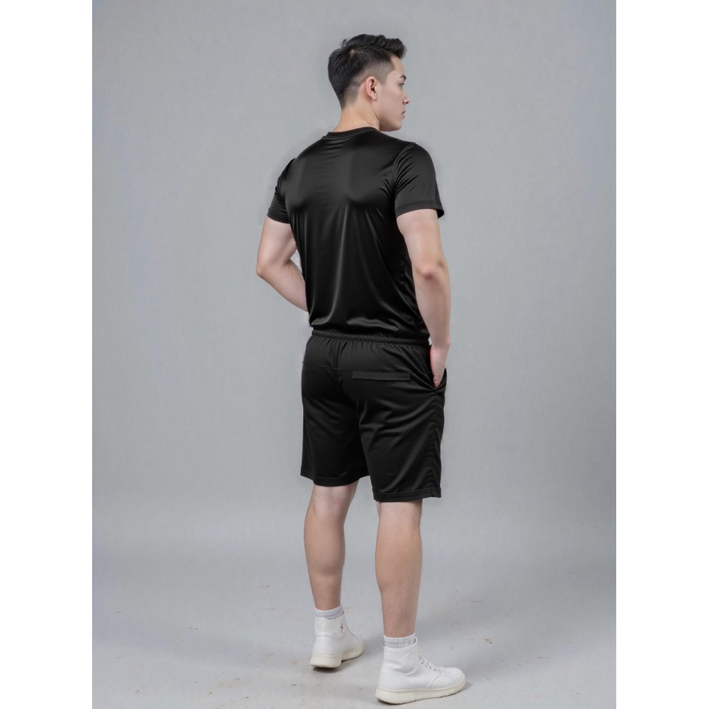 Bộ Quần Áo Đùi Nam Mặc Nhà Quần Short thun Nam Phản Quang Vải Thun Cao Cấp Mềm Mịn Không Nhăn Không Xù Shopthethaokute
