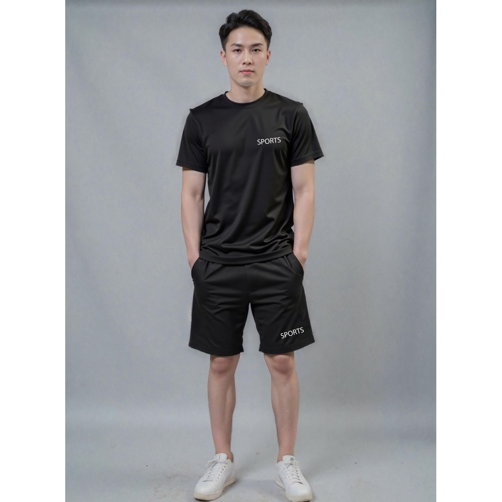 Quần short nam thể thao đùi cao cấp vải thun loại 1 co giãn 4 chiều quần thun ống rộng nam shop the thao kute