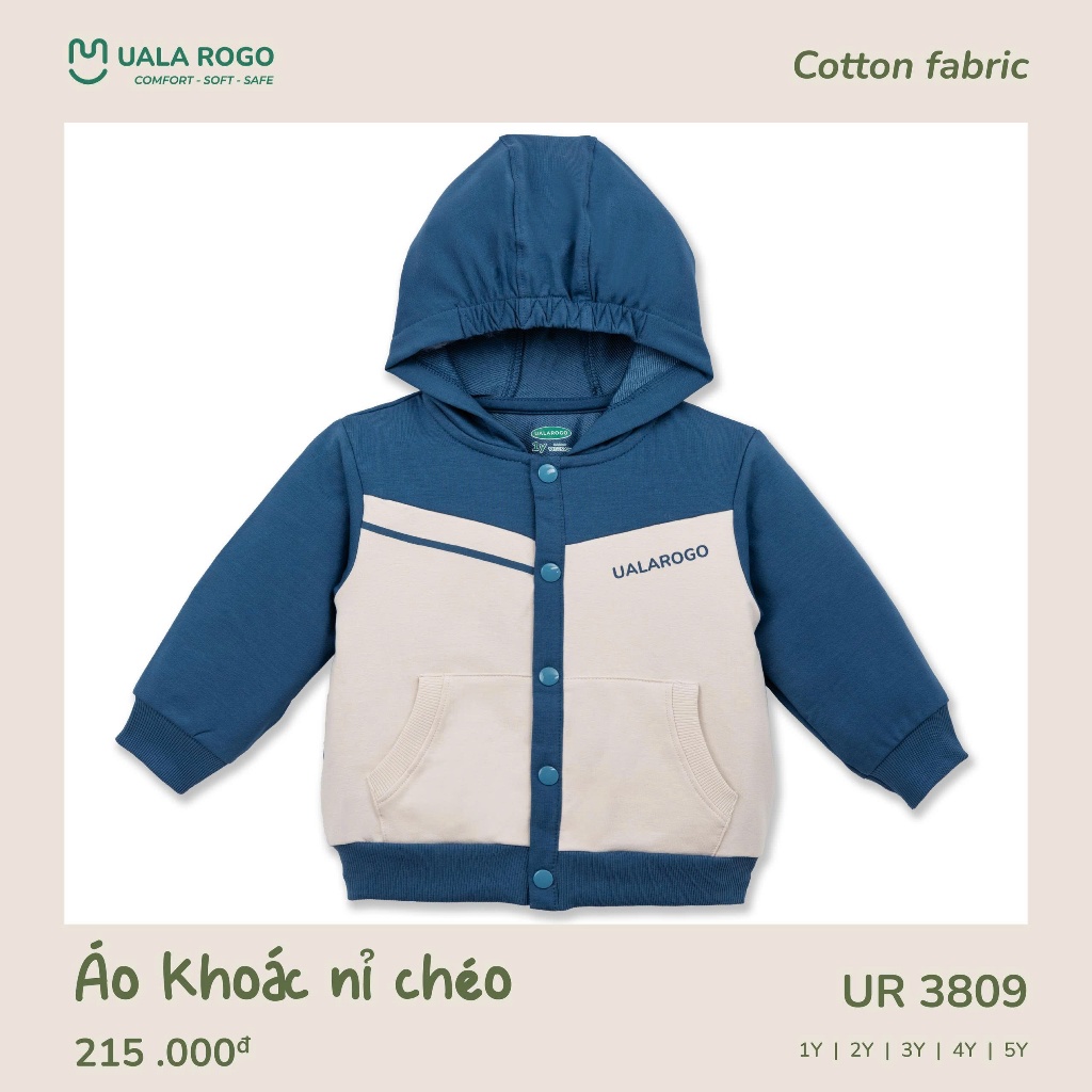 (9-22kg) Áo Khoác Nỉ, Áo Khoác Gió Hoạ Tiết Đáng Yêu Uala UR3664 UR3809 UR3889 UR3886 UR3676