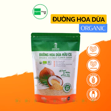 Đường hoa dừa cô đặc Organic gói 300gr Palm Syrup Sokfarm - Đường ăn kiêng - Ăn Chay - Ăn thực dưỡng