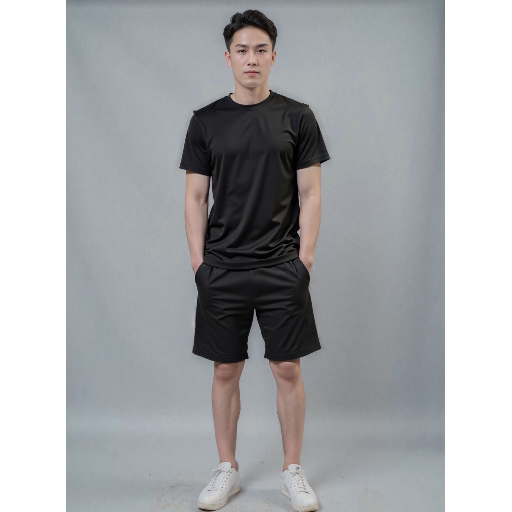 Bộ Quần Áo Nam Short Nam thể thao thun poly Cao Cấp Túi Có Khóa Khéo Shopthethaokute