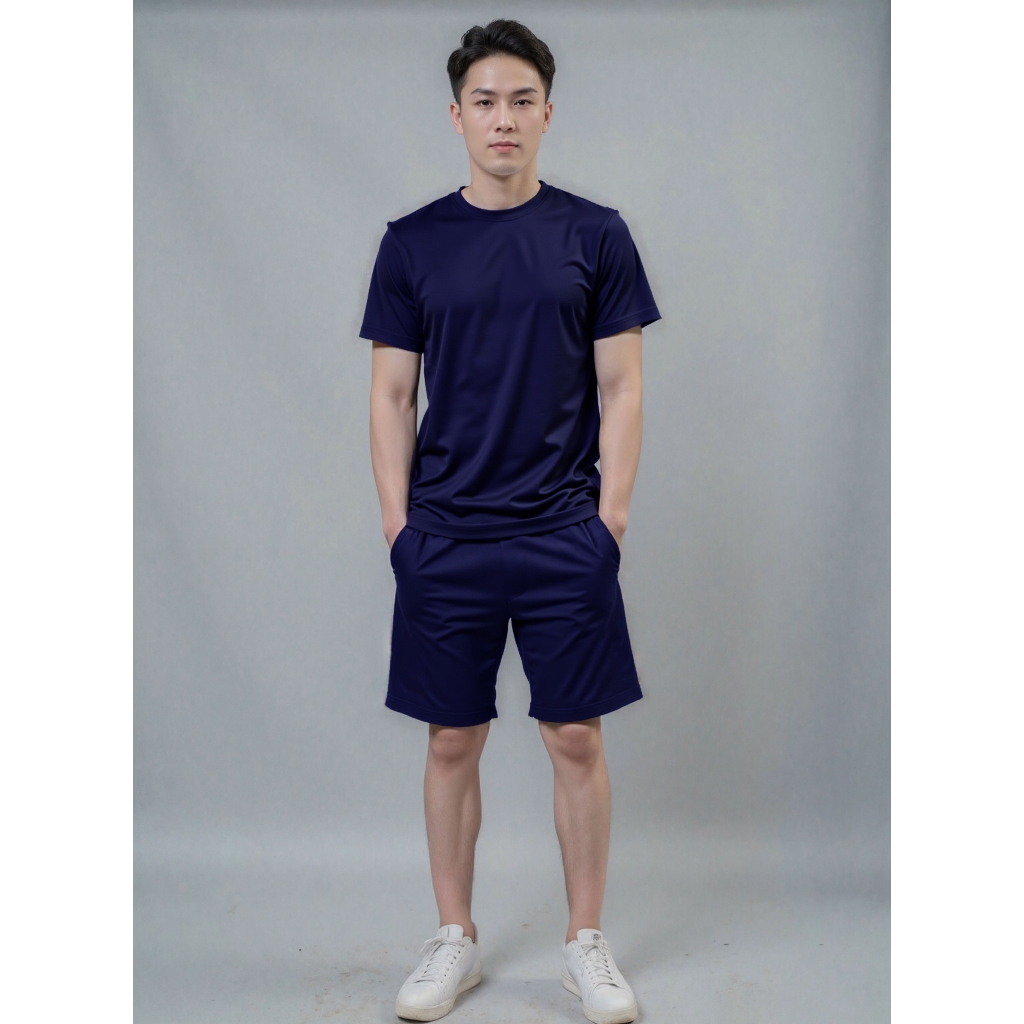 Bộ Quần Áo Nam Short Nam thể thao thun poly Cao Cấp Túi Có Khóa Khéo Shopthethaokute