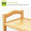 Kệ giầy kệ để giày kệ giày tre Chống ẩm, chống nấm mốc và chống nắng Có thể chứa tới 32 đôi giày