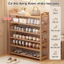 Kệ giầy kệ để giày kệ giày tre Chống ẩm, chống nấm mốc và chống nắng Có thể chứa tới 32 đôi giày