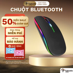Chuột Bluetooth 2.4GHZ Wireless Tích Hợp Đèn Led Cho Máy Tính PC Laptop Công Nghệ Silent