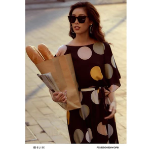 Đầm Elise đen bi S