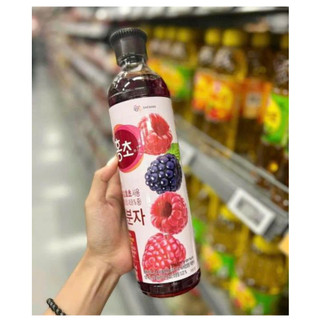 Giấm Uống Vị Mâm Xôi Hongcho Hàn Quốc - Nước Uống Lên Men Tự Nhiên Hỗ Trợ Đẹp Da, Vóc Dáng Cân Đối