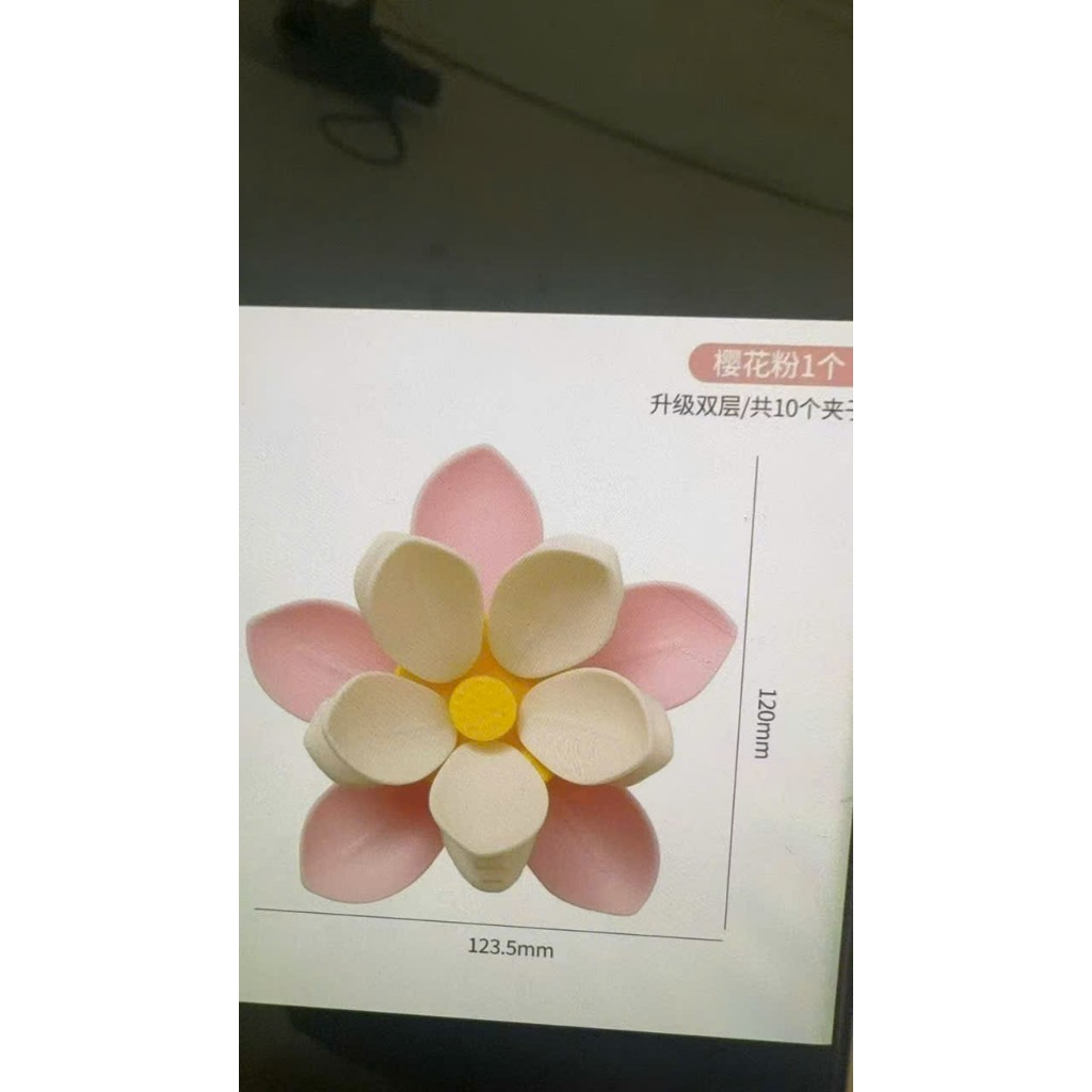 Kẹp niêm phong cánh hoa,Kẹp niêm phong hoa sen nam châm tủ lạnh đa chức năng,kẹp túi thực phẩm tiện lợi