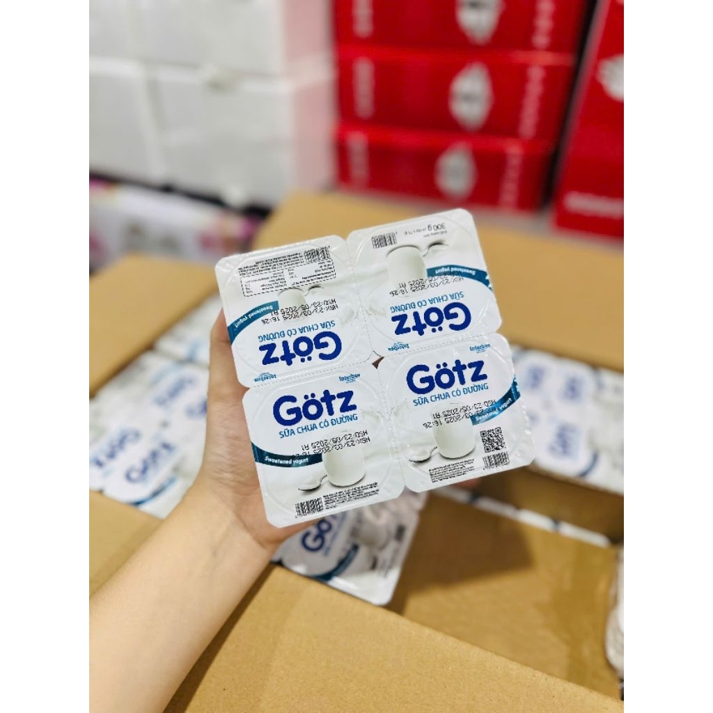 (siêu sales) 6 Lốc 24 Hộp Sữa chua GOTZ Mền Sánh Mịn Dành Cho Bé Yêu và gia đình ăn thêm gắn kết yêu thương