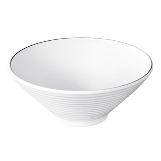 Bát  Phíp ( Melamine A5 )  Trắng Viền Đen – Phong Cách Bắc Âu Cổ Điển Sang Trọng  007A400