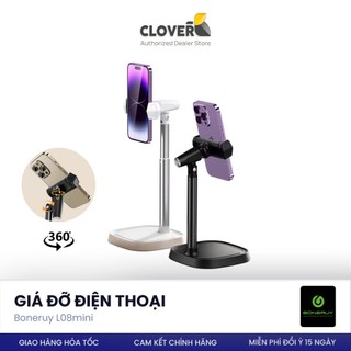 Giá Đỡ Điện Thoại Để Bàn Boneruy T8 Xoay 360 Độ Điều Chỉnh Độ Cao Nâng Hạ 24-38cm