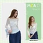 Áo Ren Hoa MCA Tay Dài Trễ Vai Kiểu Xoắn Ngực Ôm Body Tôn Dáng Sexy A.51163