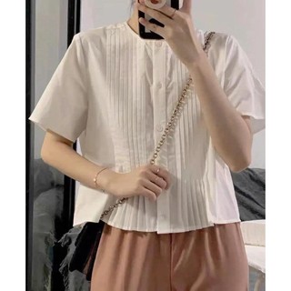 𝗡𝗮𝗻𝗮 𝗟𝗶𝗻𝗲𝗻  A13 - |LY LINEN| Áo Linen xếp li thủ công