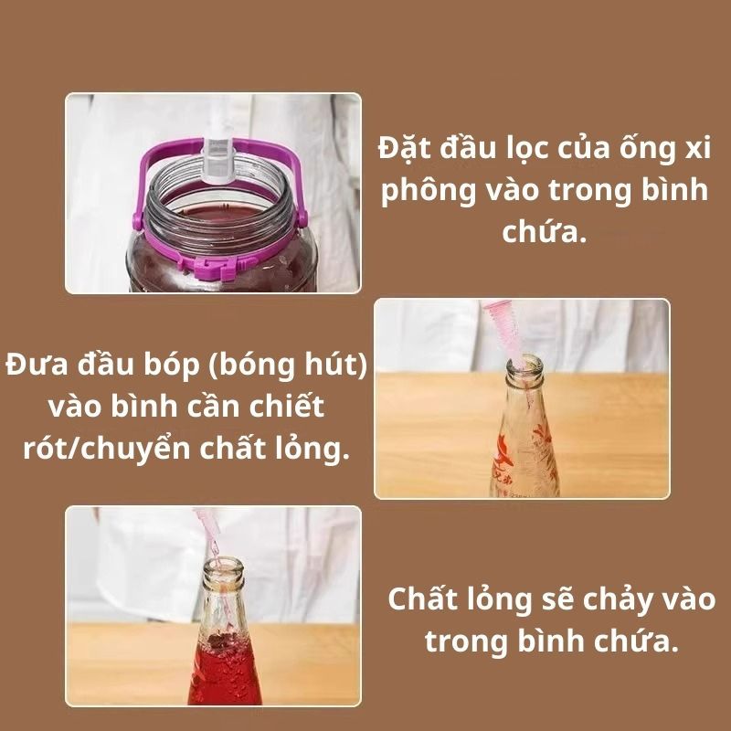 Dụng cụ hút rượu gia dụng, ống lấy rượu vang, ống tự hút, bộ lọc rượu trắng