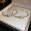 Vòng Tay Trái Tim Tình Yêu Zircon Rỗng Có Mở Mạ Vàng 18k, Phong Cách Cổ Điển, Thiết Kế Sang Trọng Dành Cho Nữ VT33
