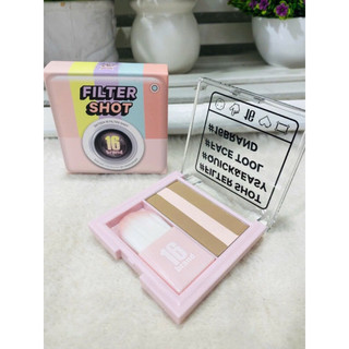 Bảng Tạo Khối/Nhũ Mắt 16 Brand filter Shot Contour Peach