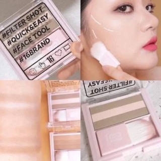 Bảng Tạo Khối/Nhũ Mắt 16 Brand filter Shot Contour Peach