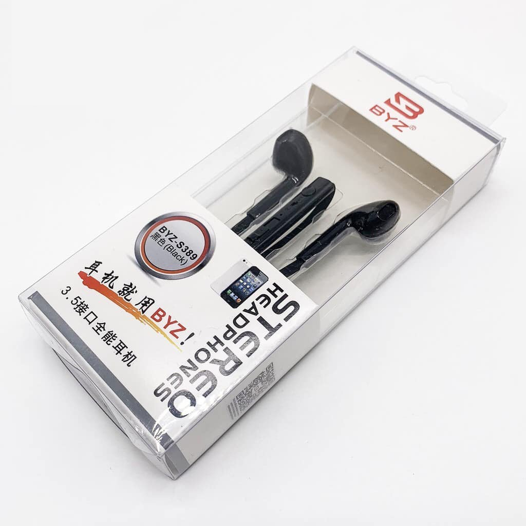 Tai nghe nhét tai có dây BYZ S389 jack 3.5mm full chức năng nghe gọi đàm thoại