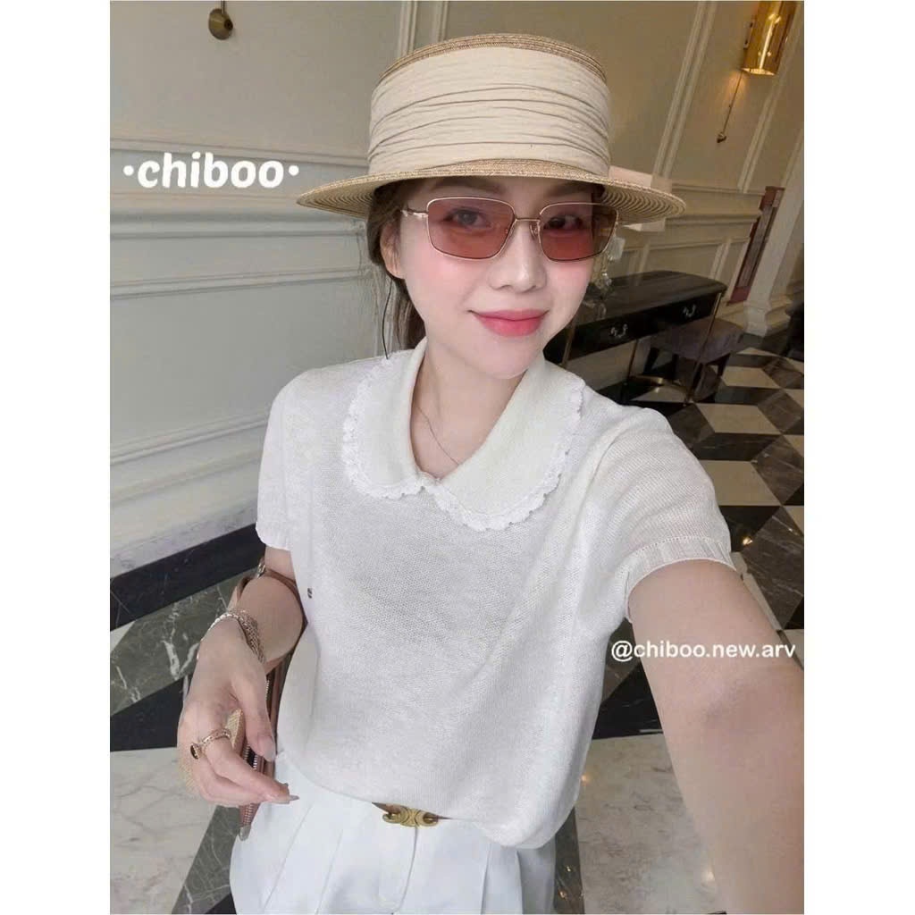 Áo len mongtaghi cổ sen hàng QC