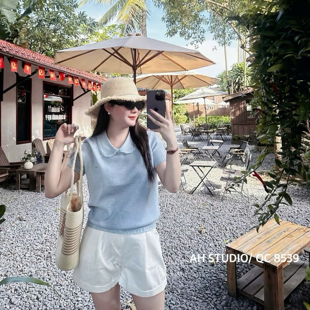 Áo len mongtaghi cổ sen hàng QC