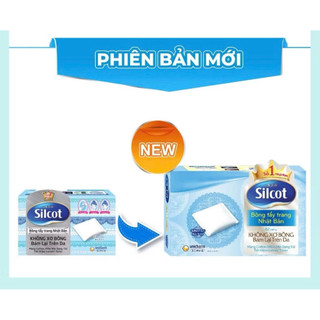 [COMBO 2HỘP ]Bông tẩy trang Silcot 82 miếng - Làm từ sợi bông tự nhiên, không xơ, dịu nhẹ cho da