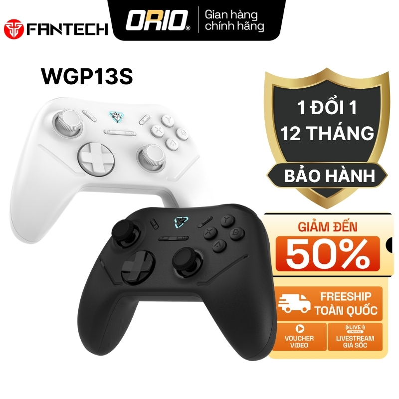 Tay Cầm Chơi Game ORIO Fantech Shooter III WGP13S – 19 Nút, Không Dây & Có Dây, Pin 600mAh, 1000Hz