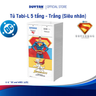 [Phiên bản đặc biệt] Tủ quần áo DUY TÂN Tabi-L 5 tầng AW siêu nhân SUPERMAN 4 hộc lớn 2 nhỏ bền đẹp