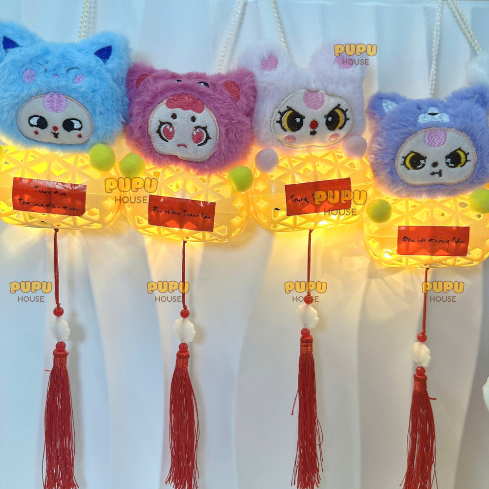 Lồng Đèn Trung Thu Đèn Trung Thu Gấu Bông Đa Dạng Màu Sắc Mẫu Mã Hot Trend Có Đèn Dễ Thương- Đồ Chơi PUPU HOUSE