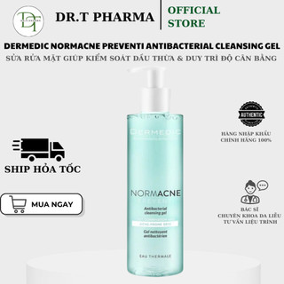 [HÀNG CÔNG TY] Sữa Rửa Mặt Làm Sạch Sâu, Giảm Mụn Dermedic Normacne Preventi Antibacterial Cleansing Gel (200ml-500ml)