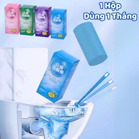 Viên Thả Bồn Cầu Mẫu Mới Nhất 2025 , Hộp Thả Bồn Cầu, Viên Tẩy Khử Mùi Hôi Diệt Vi Khuẩn 99% Dùng 1 Tháng